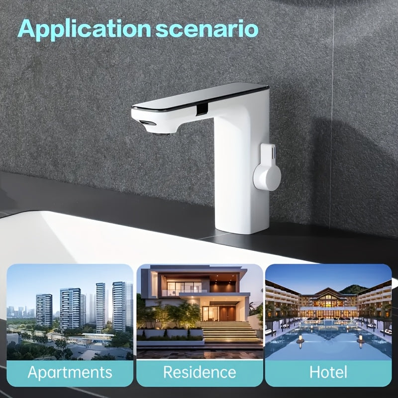 Touchless Bathroom Faucet with Dual Control