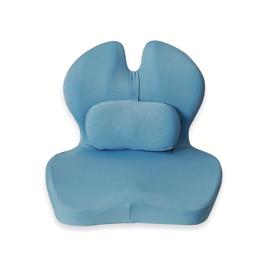 Ergonomic Double Lumbar Support Car Seat Cushion