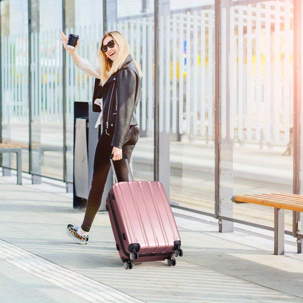 Suitcase Vertical Stripes Trolley Case 24In