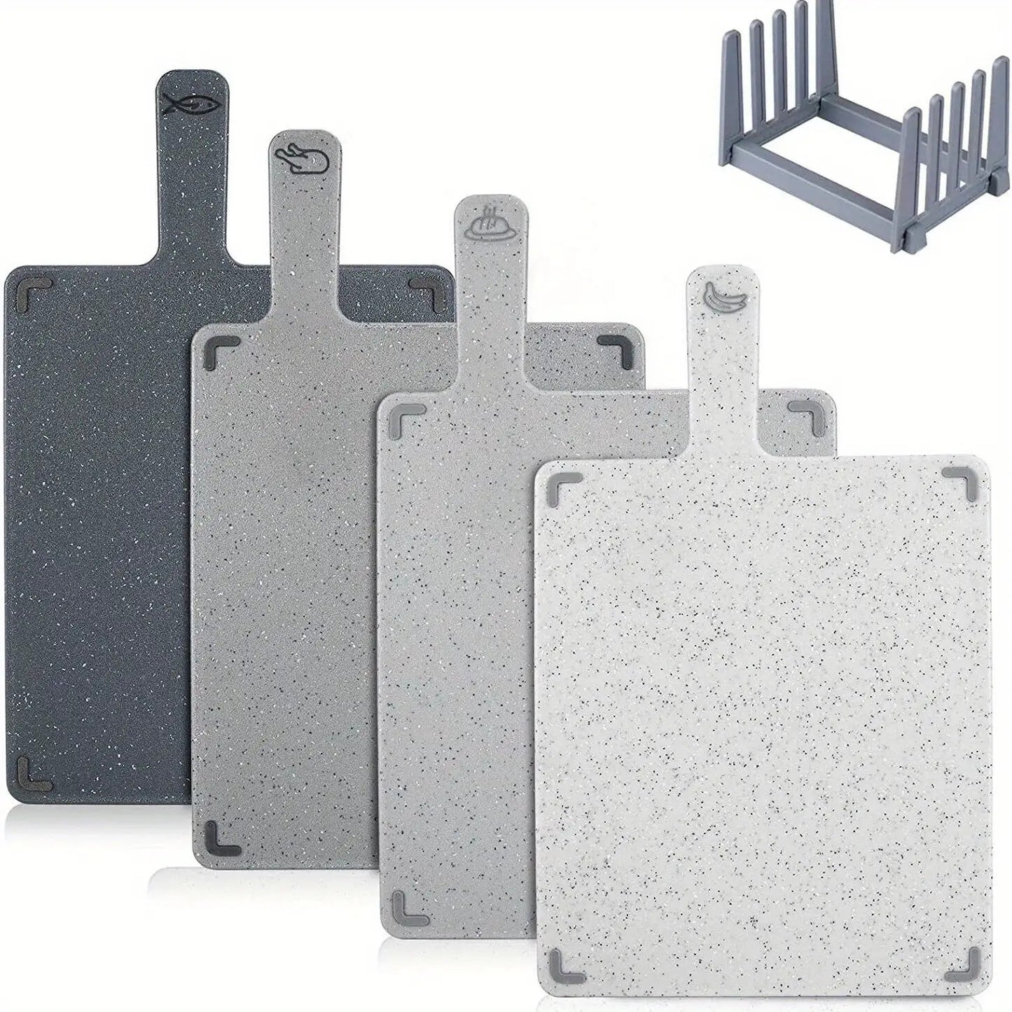 4-in-1 Durable Kitchen Cutting Board Set