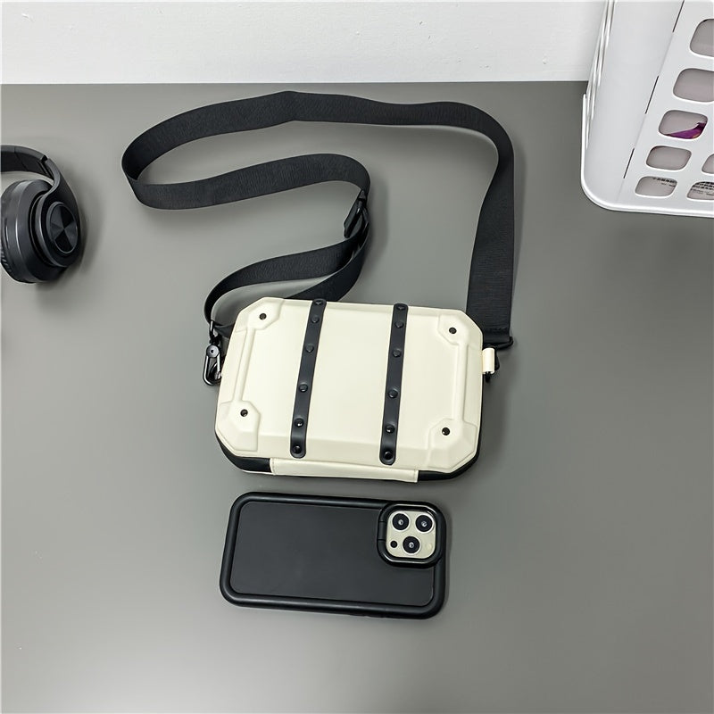 Trendy Simple Square Sling Bag For Men Women