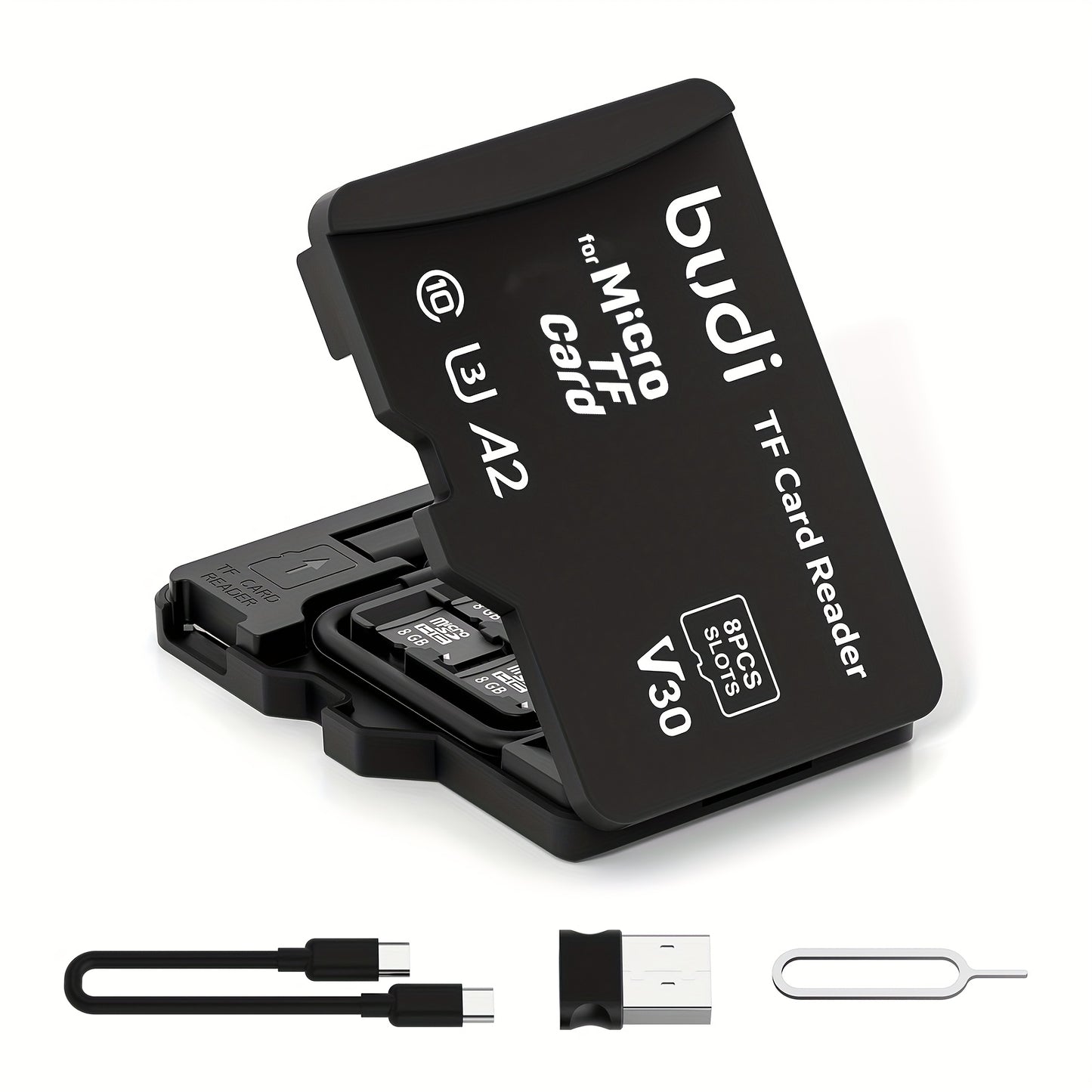 Black Multi-Function Portable Card Reader