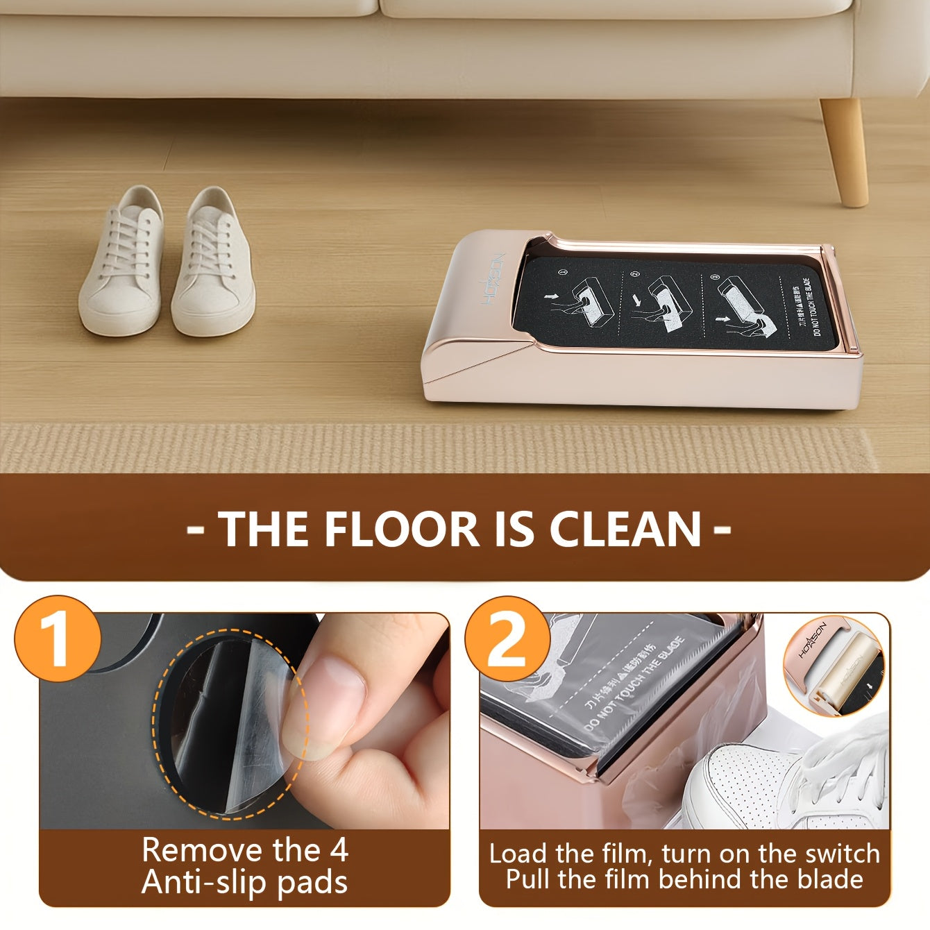 Automatic Shoe Disinfection Machine - No-Remove-Shoes Design