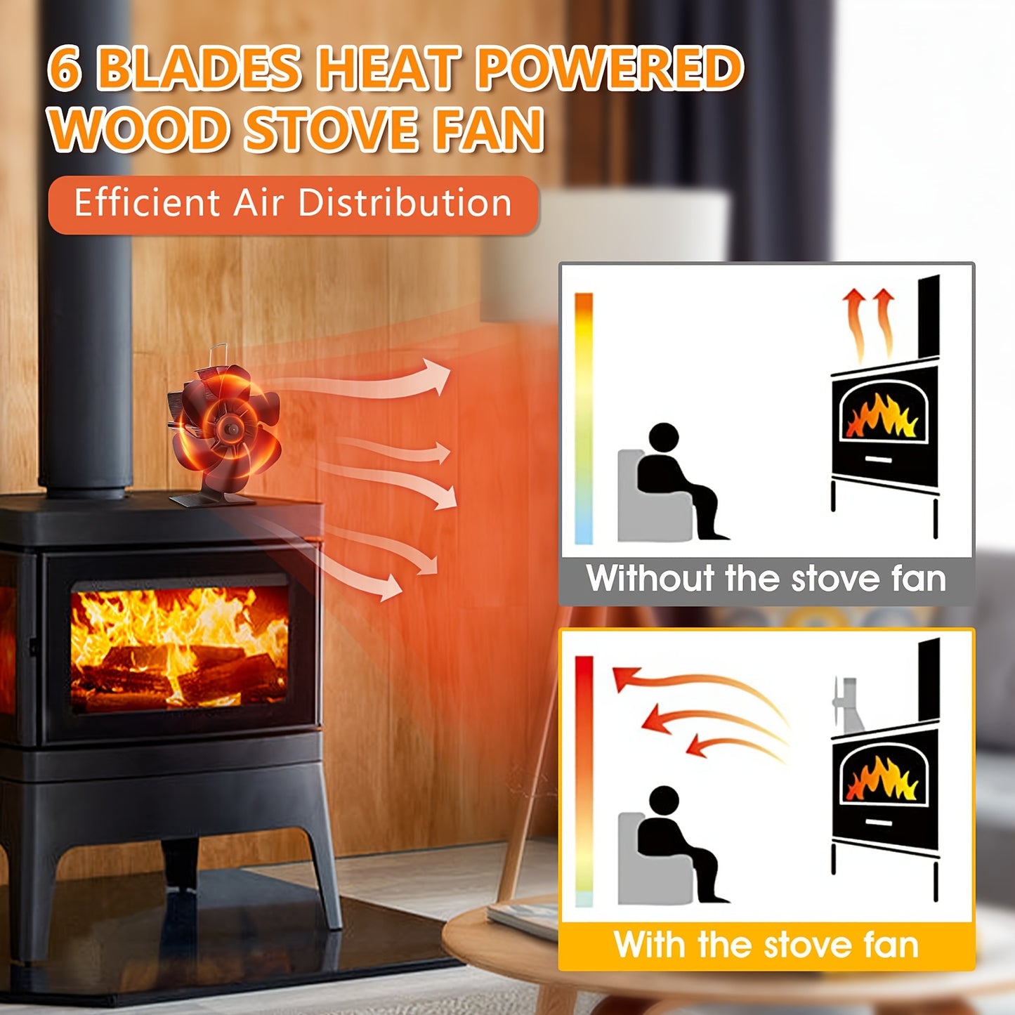 Fireplace fan