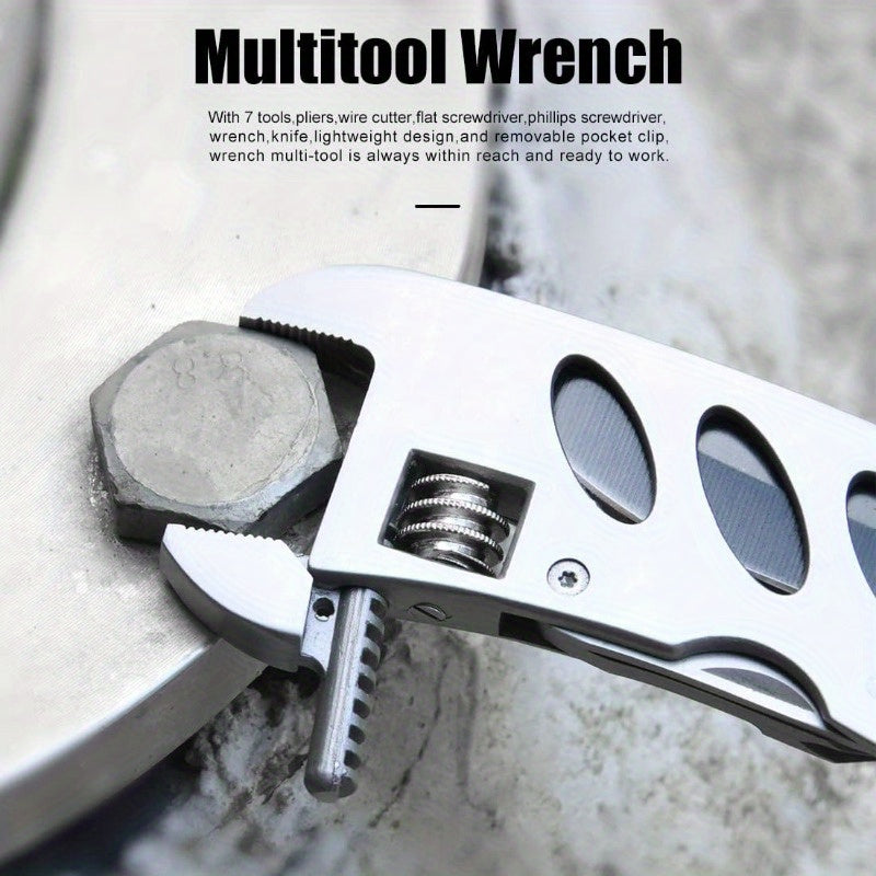 7-in-1 Stainless Steel Multitool Wrench