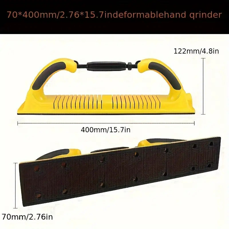 Handheld Manual Sanding Block with Dust Extraction