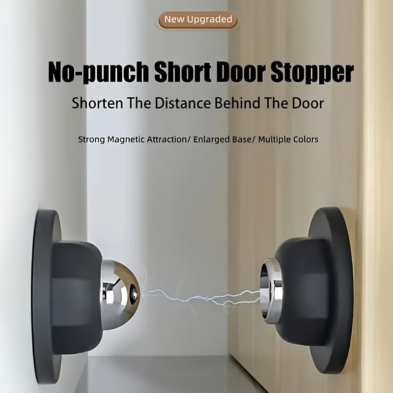 Strong magnetic door catch anti-collision floor catch