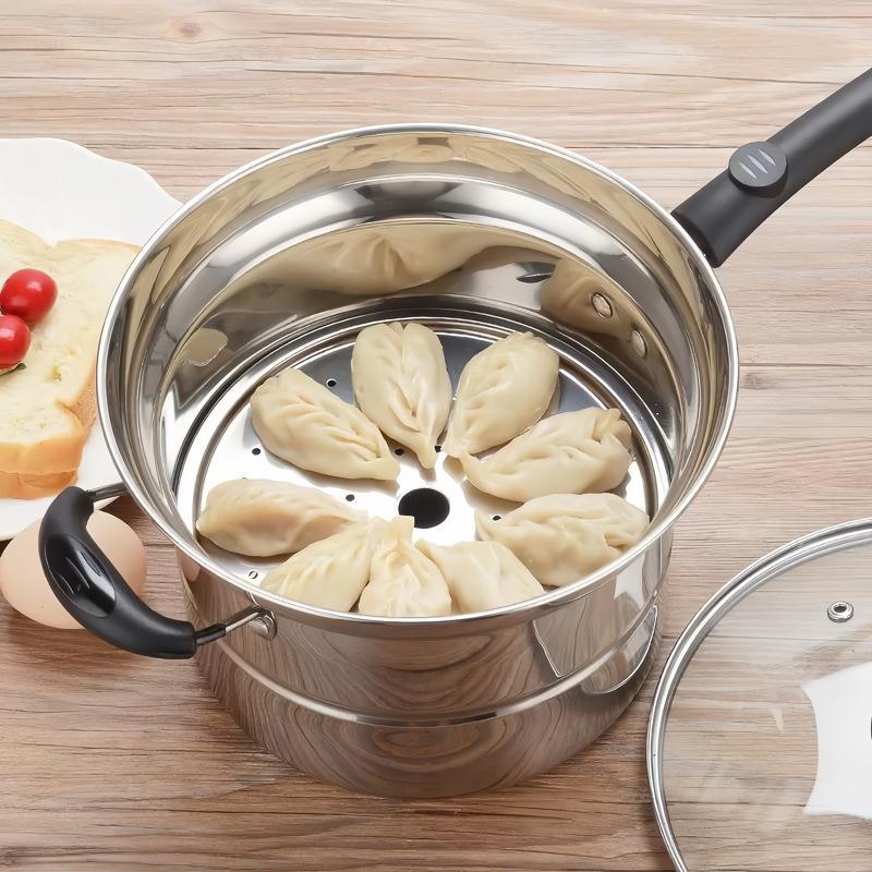 Multifunctional household stainless steel gas milk pot noodle pot