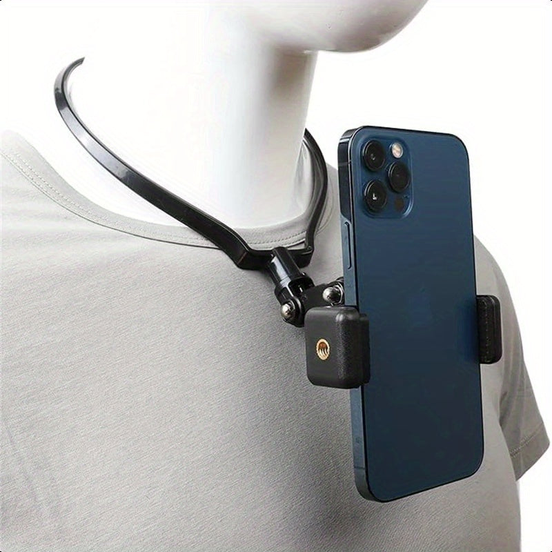 Universal Hands-Free Wearable Neck Phone Stand