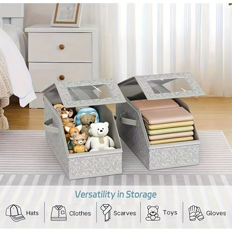Large Capacity Stackable Hat & Accessory Organizer Storage Box