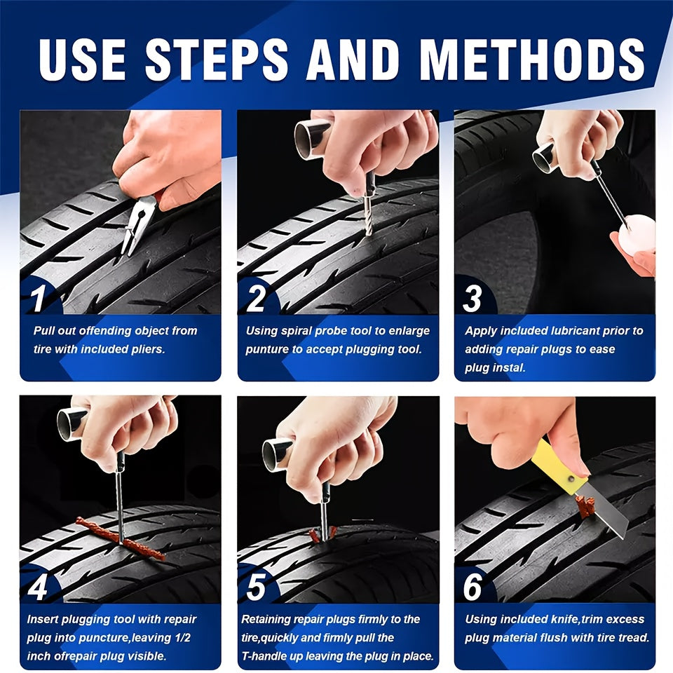 33/57pcs Auto Tire Repair Set