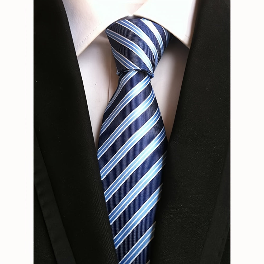 6pcs Classic Men's Braided Ties
