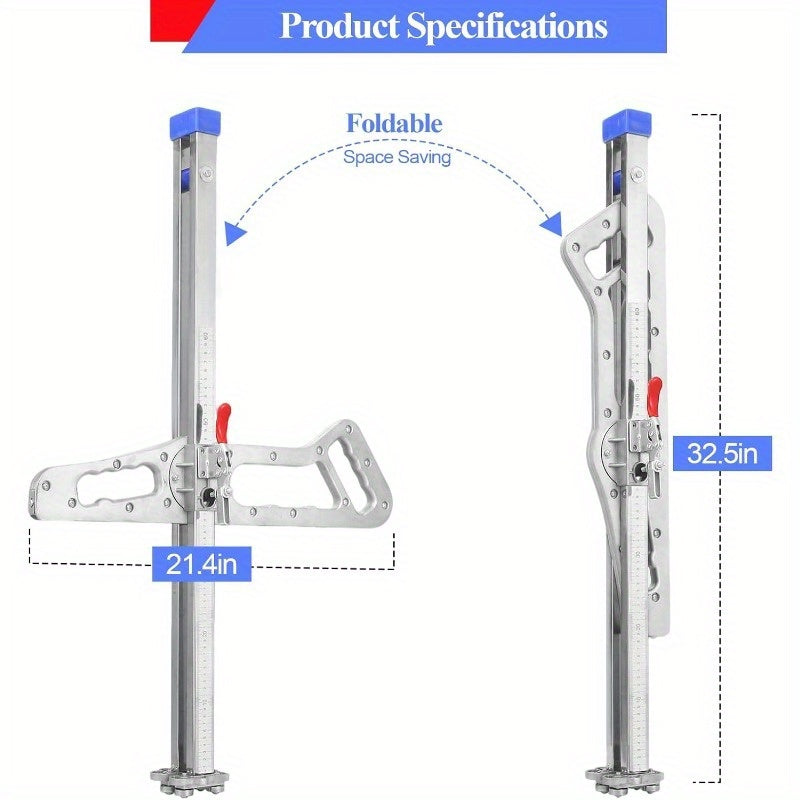 Foldable Drywall Cutting Tool Aluminum Manual Gypsum Board Cutter