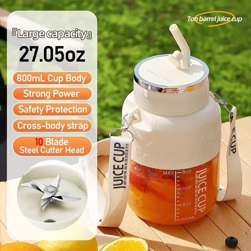 1pc Large Capacity Portable USB Rechargeable Electric Juice Cup