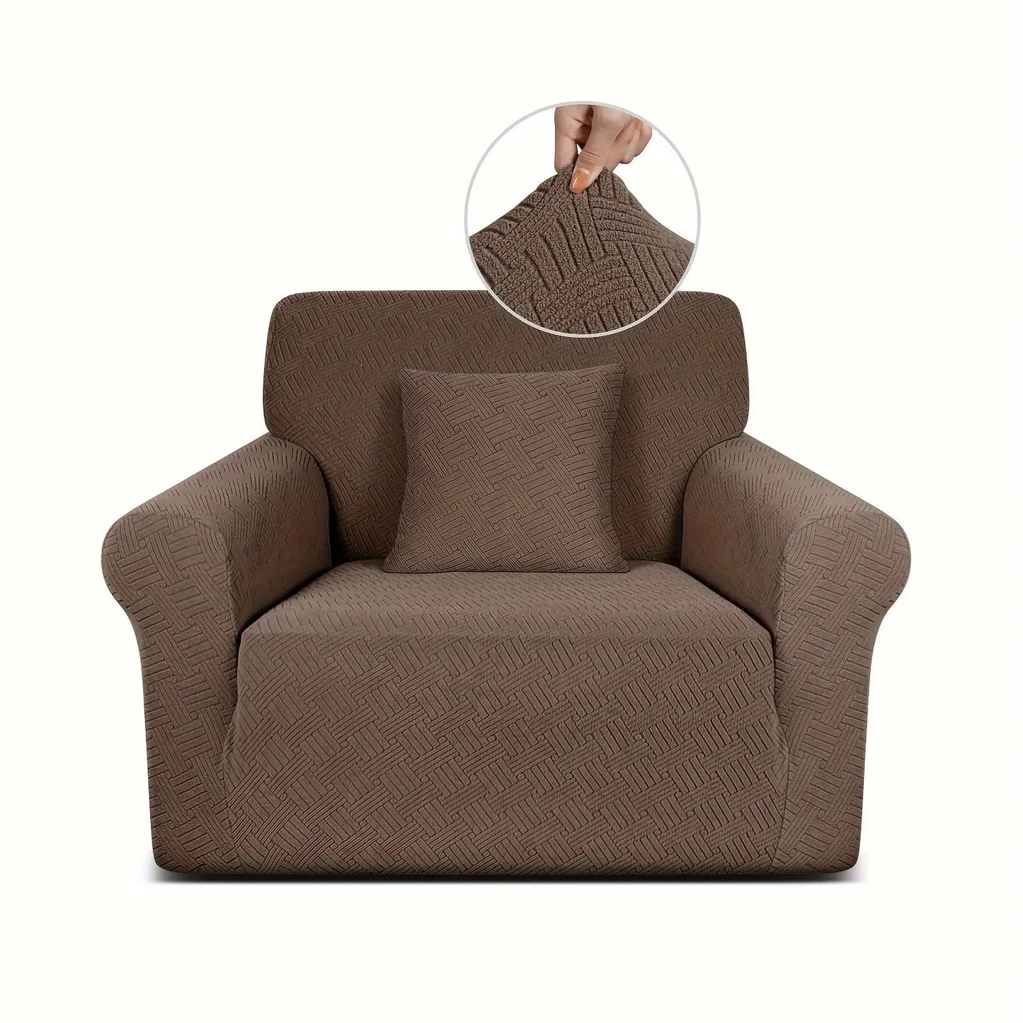 A Thickened Jacquard Sofa Cover With Elastic All-inclusive Sofa Cover