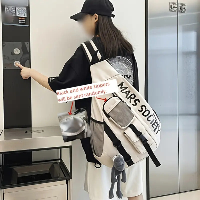 Lightweight Durable Polyester Adjustable Strap Crossbody Bag