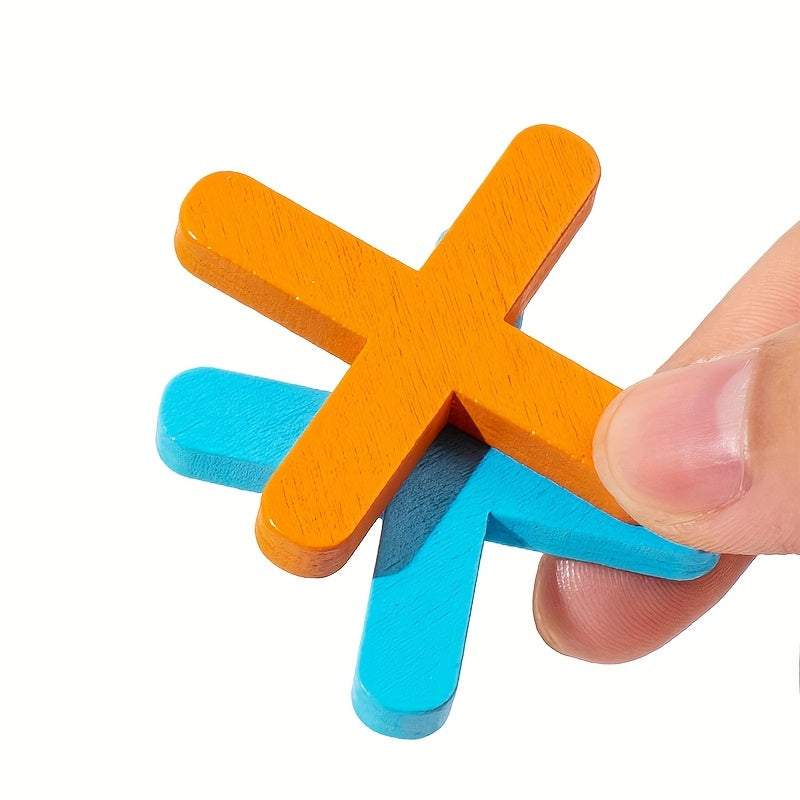 Wooden XO Chessboard,Children's Puzzle