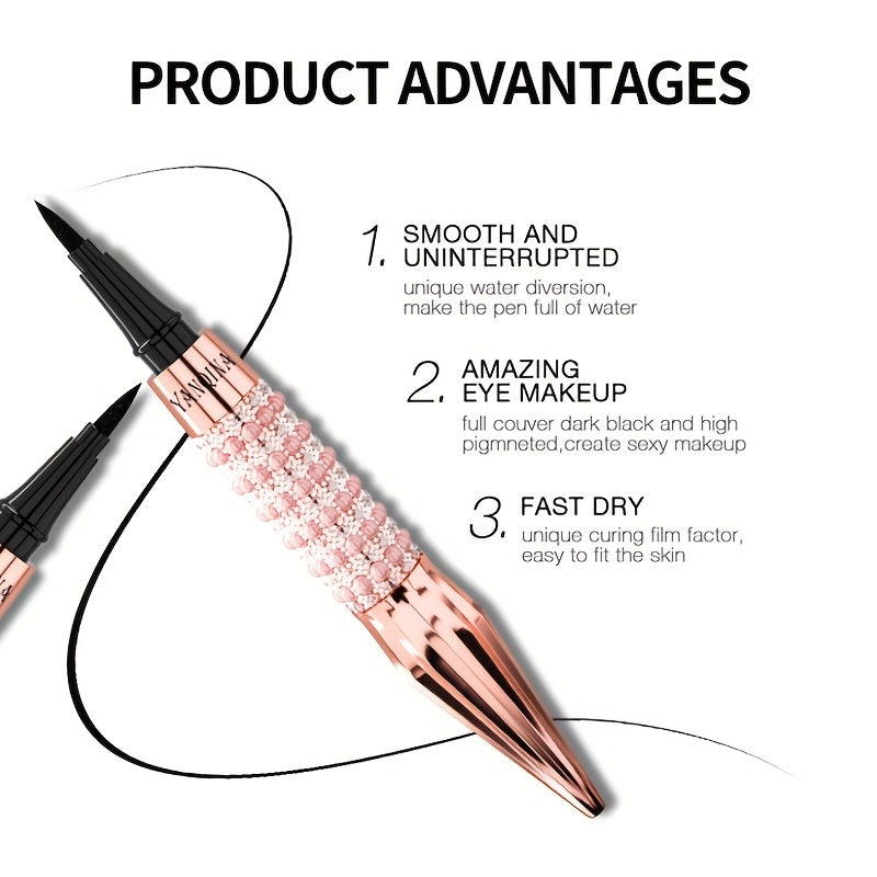 Long Wear Waterproof and Sweat Proof Black Liquid Eyeliner Pen
