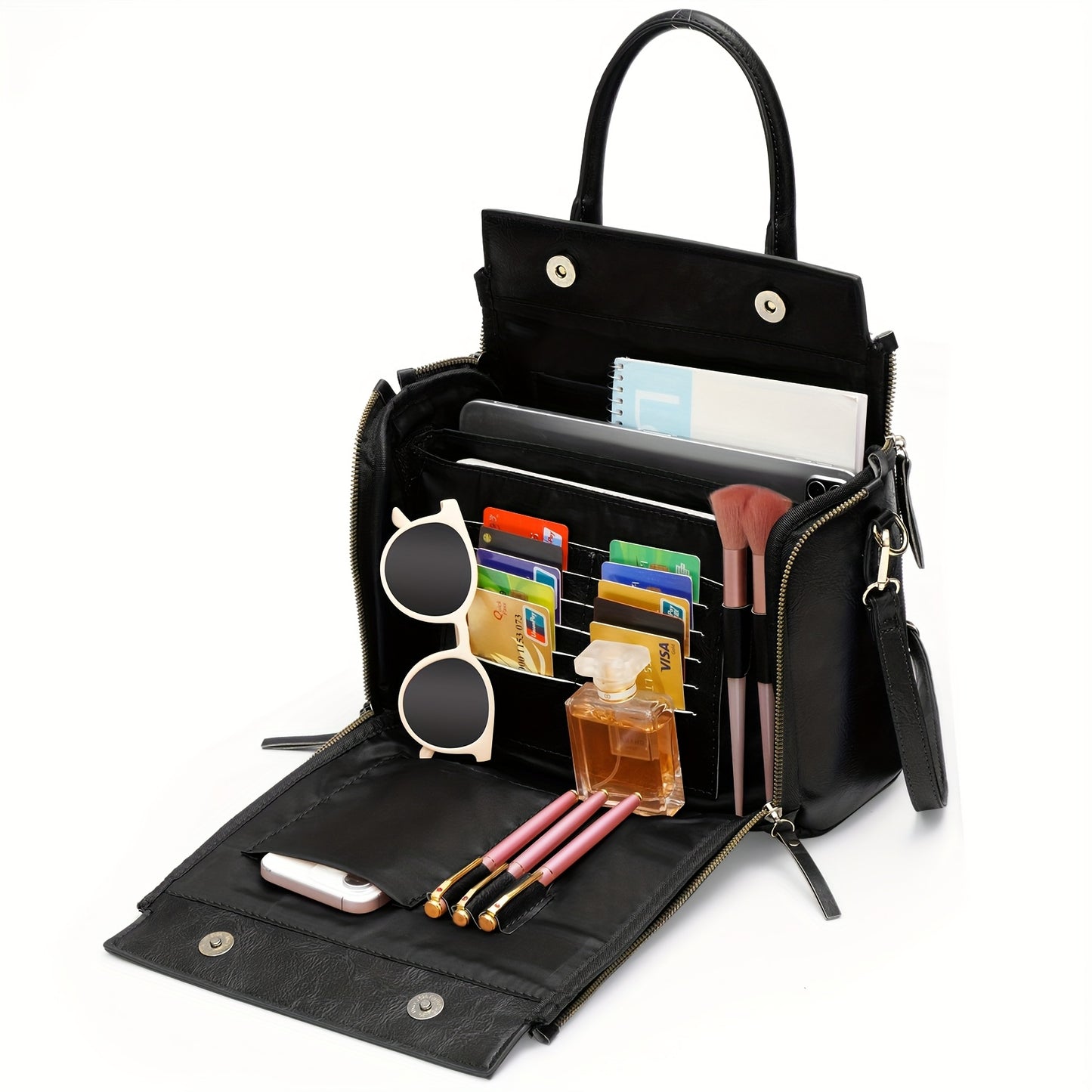 Stylish Retro Brown Faux Leather Women’s Crossbody Bag