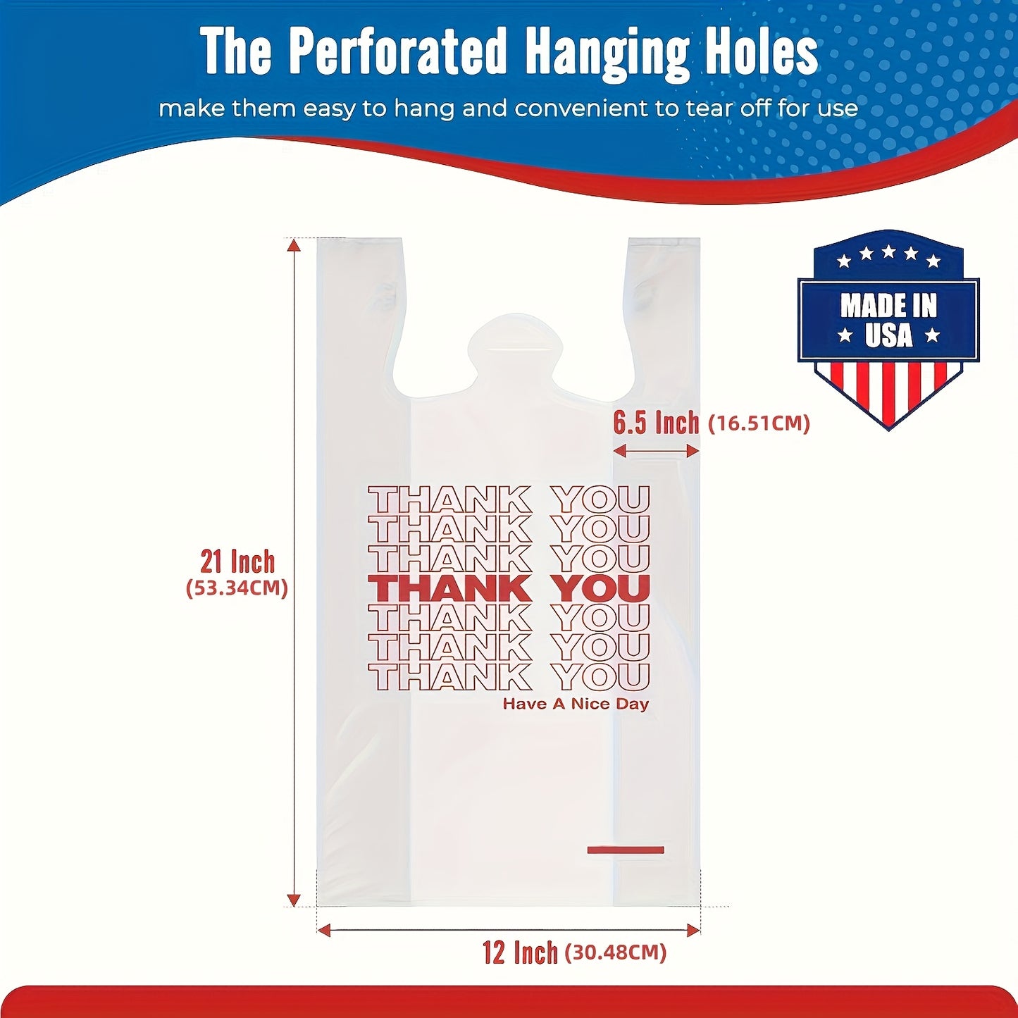 100pcs Heavy-Duty High Quality Reusable Shopping Bags