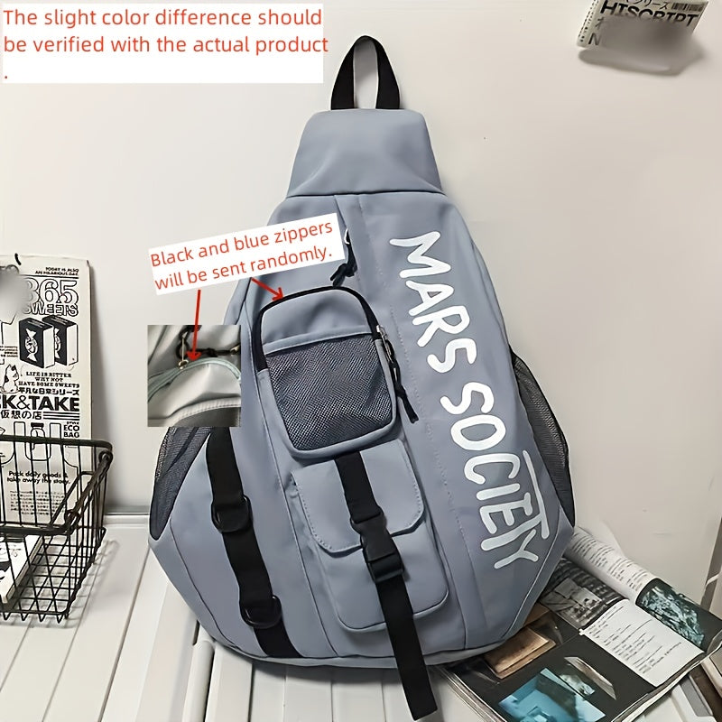 Lightweight Durable Polyester Adjustable Strap Crossbody Bag
