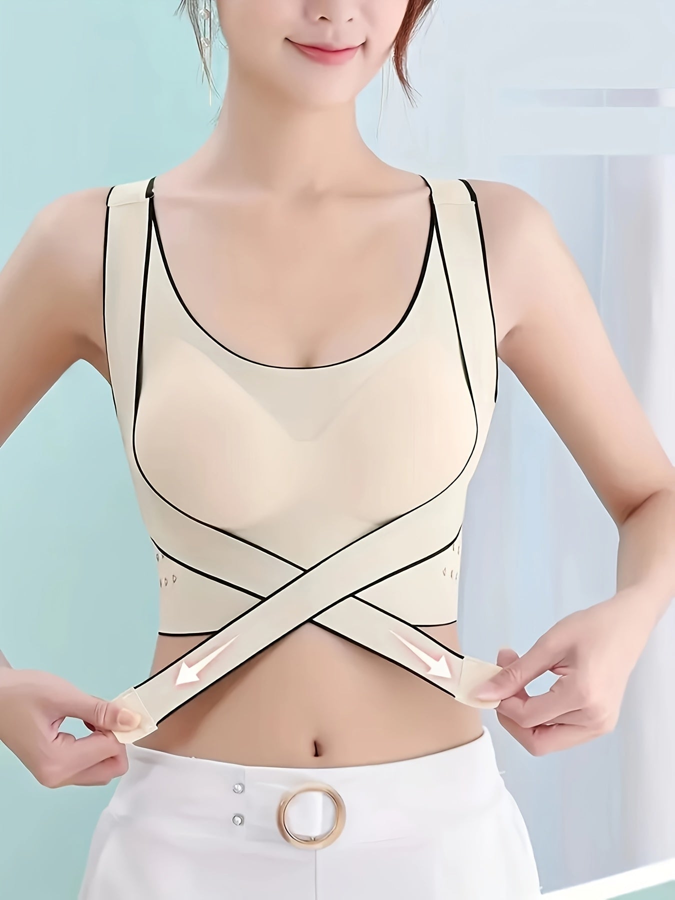 4pcs Women'S High Support Sports Bras