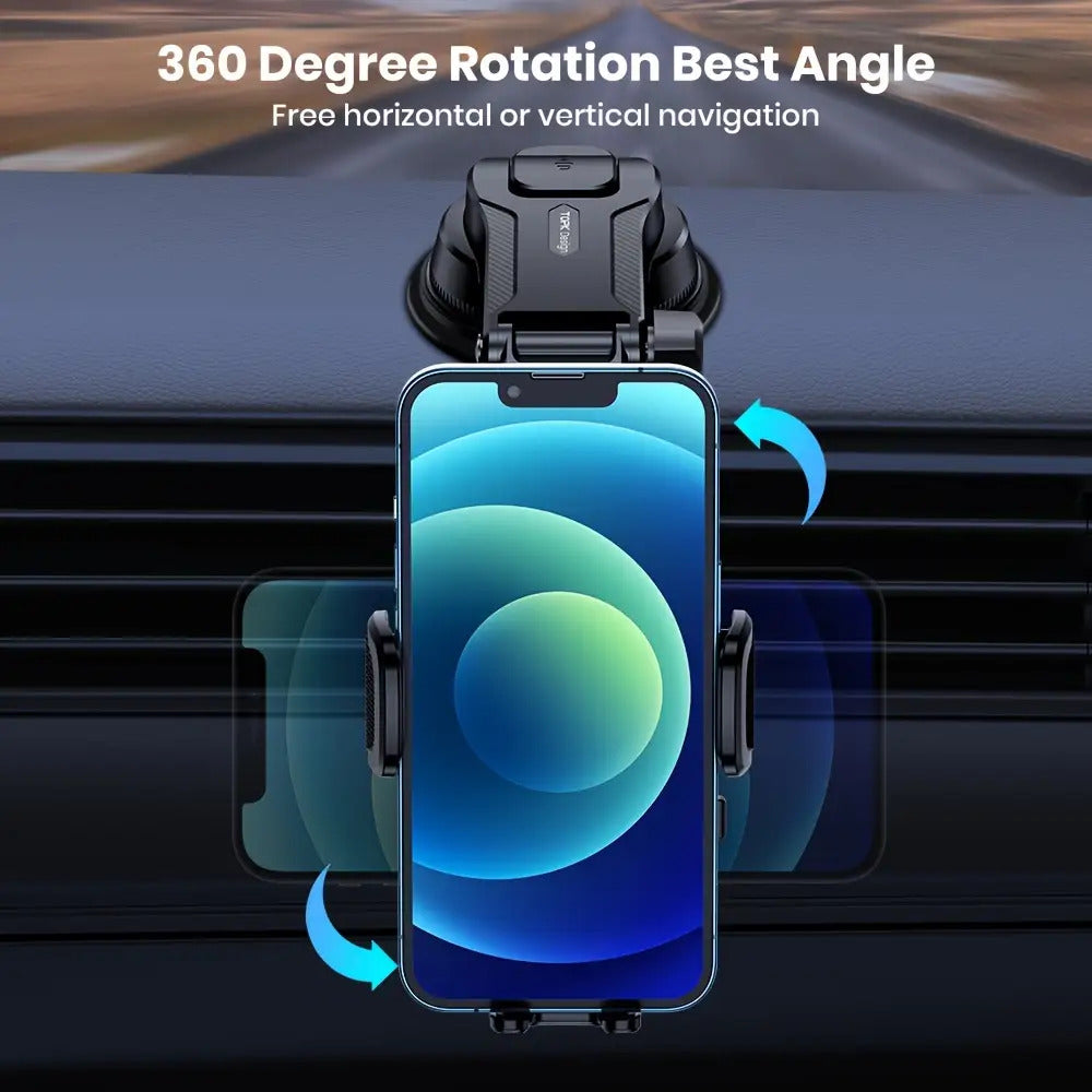 Enhanced Adjustable Cell Phone Holder for Car Dashboard