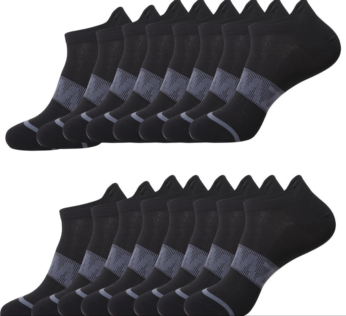 6 Pairs Breathable Mesh Athletic Socks
