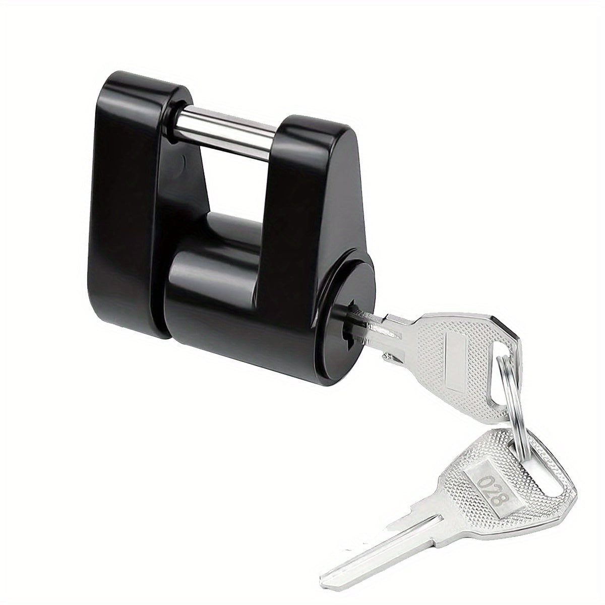 Heavy-Duty Carbon Steel Trailer Hitch Coupler Lock