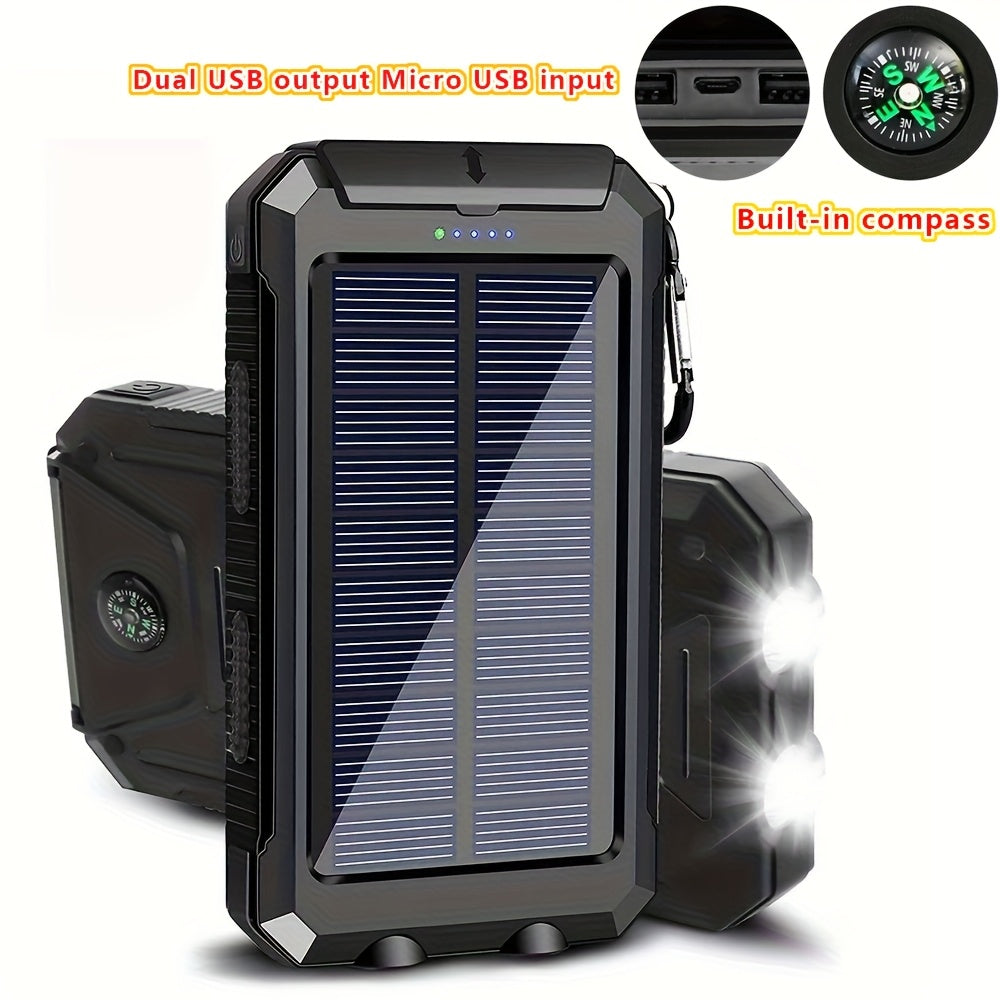 10000mAh Portable Solar Charger | Fast Charging