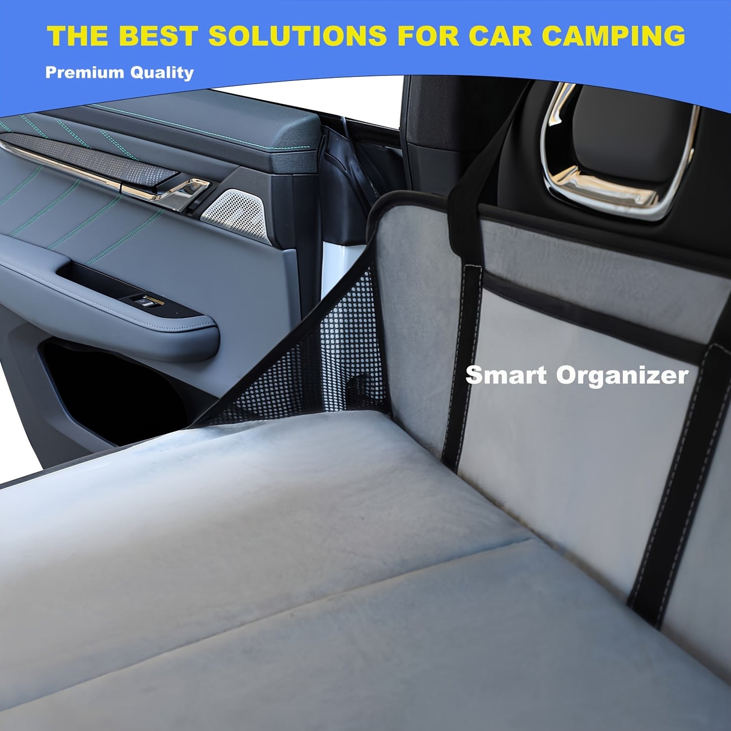Heavy-Duty Car Back Seat Mattress Extension Plate - SUV Mattress Pad