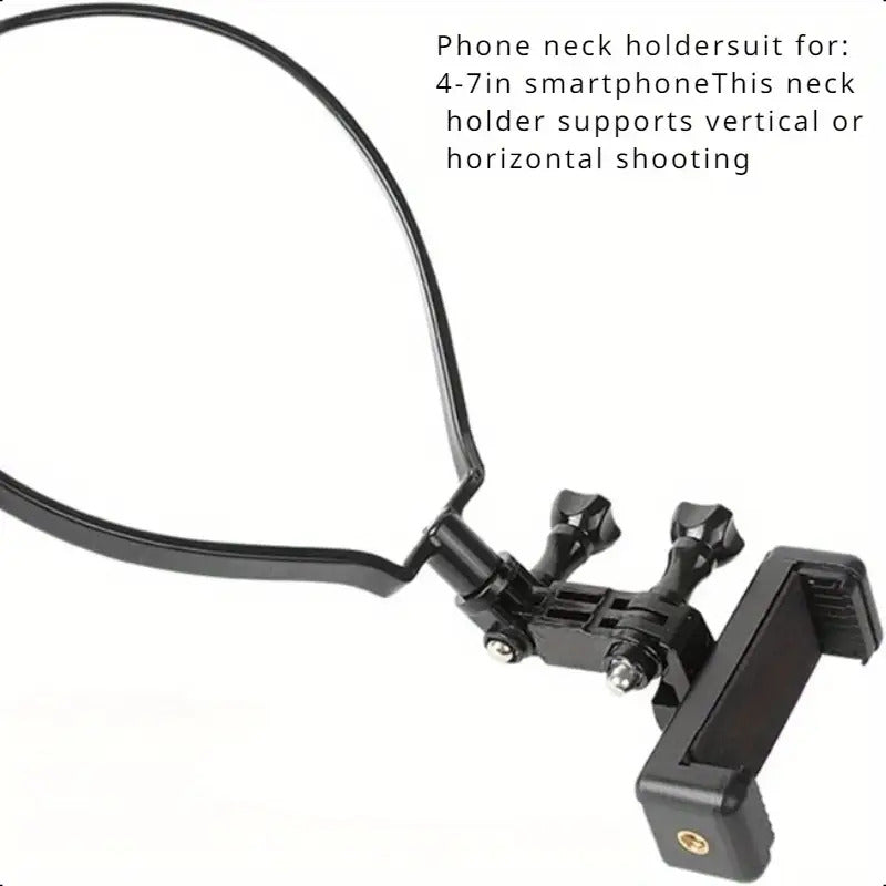Universal Hands-Free Wearable Neck Phone Stand