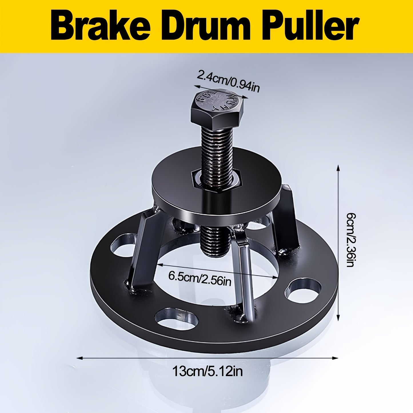 1pc Heavy-Duty Black Brake Drum Removal Tool