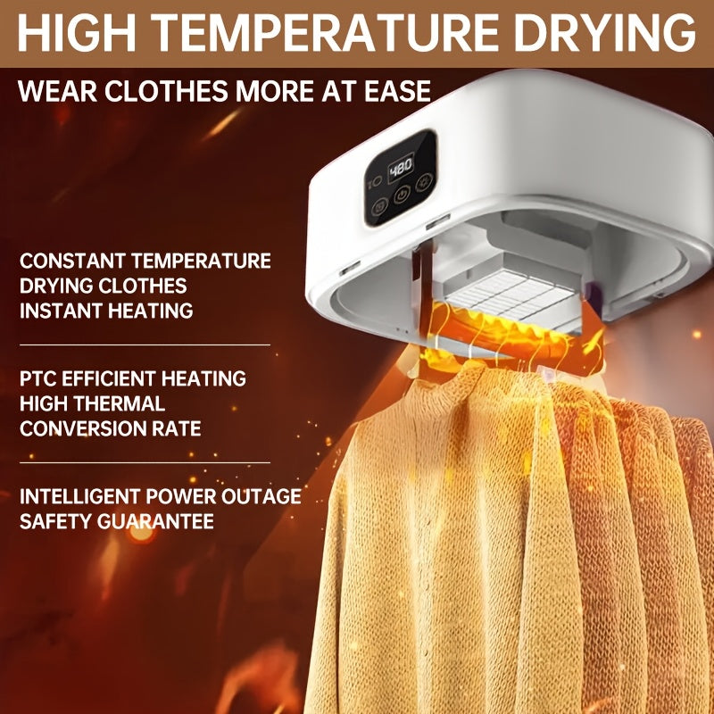 Upgraded Portable Mini Dryer with Timer Function