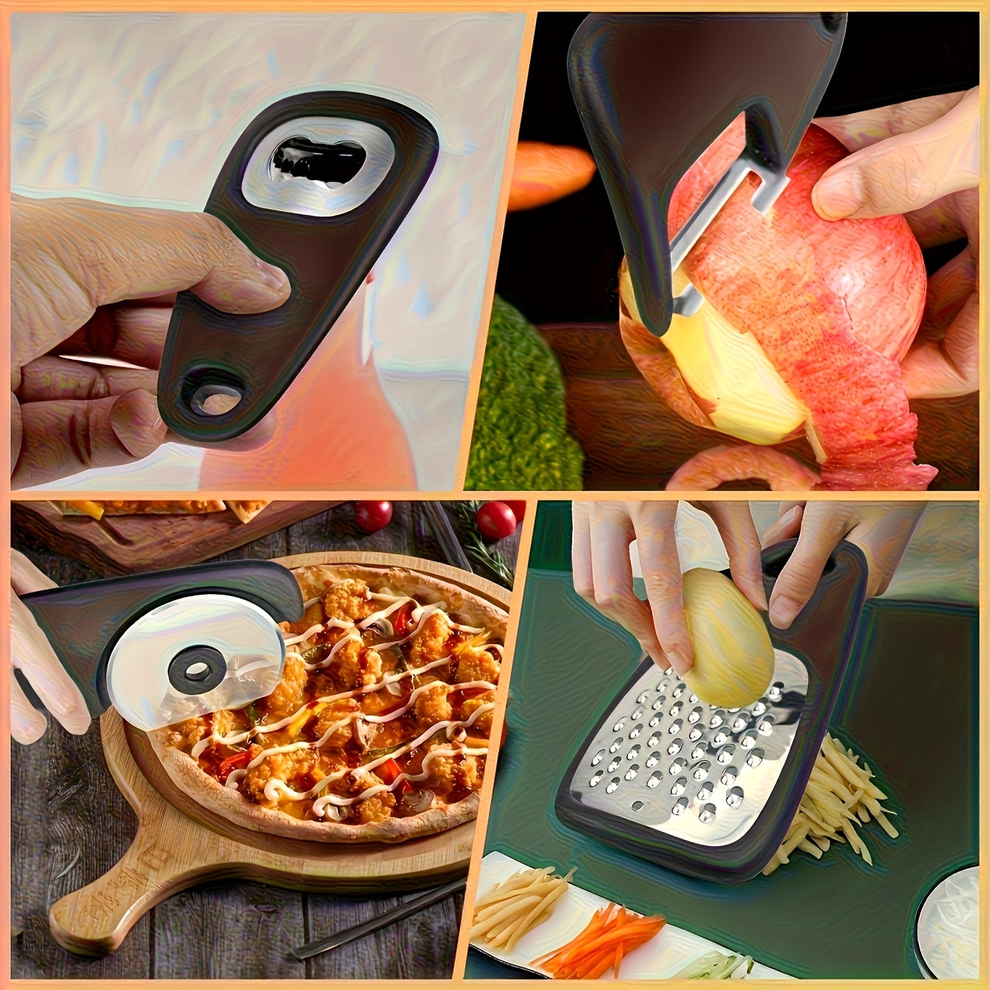 6pcs Stainless Steel Kitchen Utensil Set
