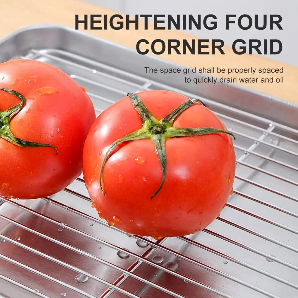 6pcs Stainless Steel Baking Sheet Set with Cooling Racks