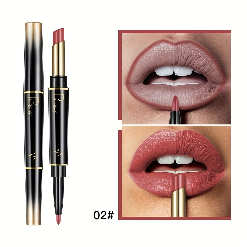 15 Color 2-In-1 Double-Ended Lipstick & Lip Liner