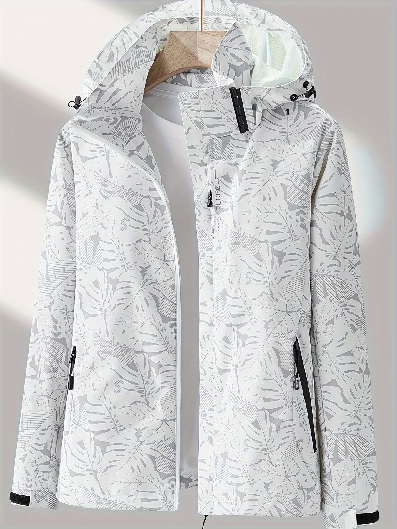 Women'S Lightweight Windproof Hooded Jacket