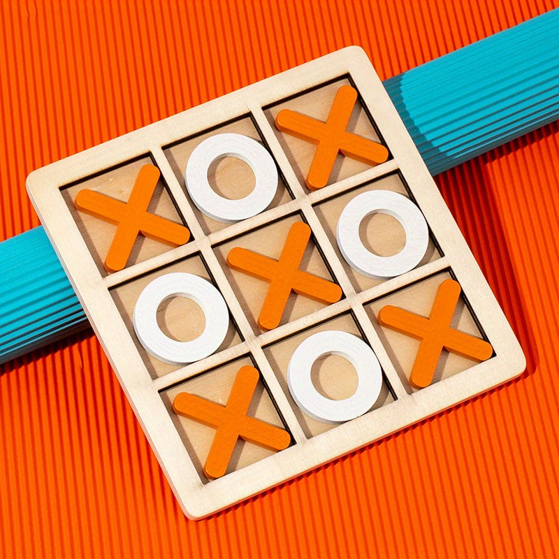 Wooden XO Chessboard,Children's Puzzle