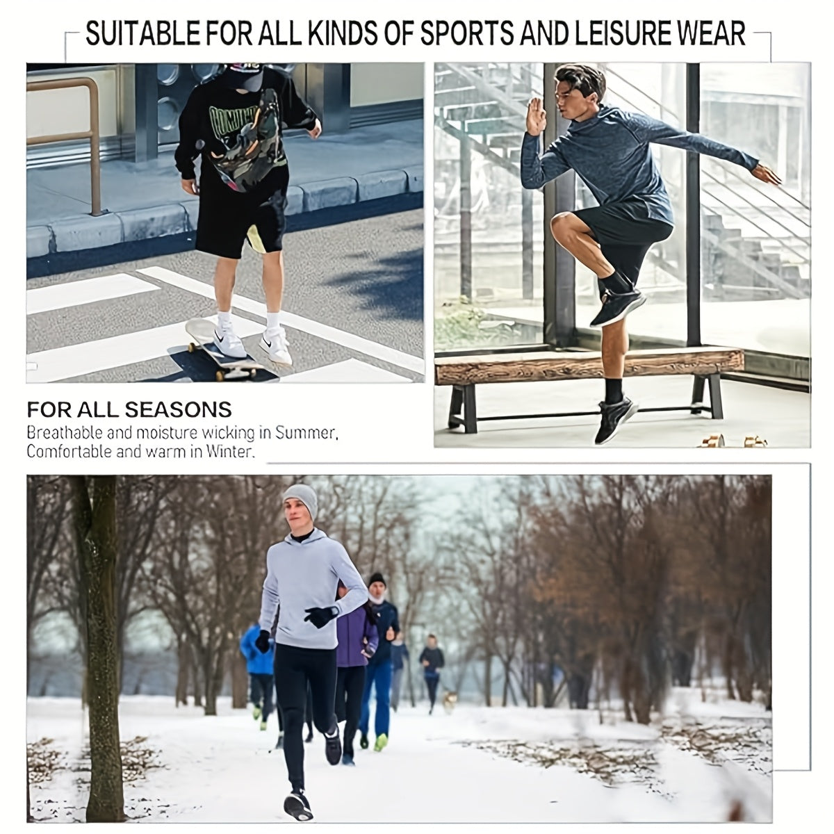 6 Pairs Breathable Mesh Athletic Socks