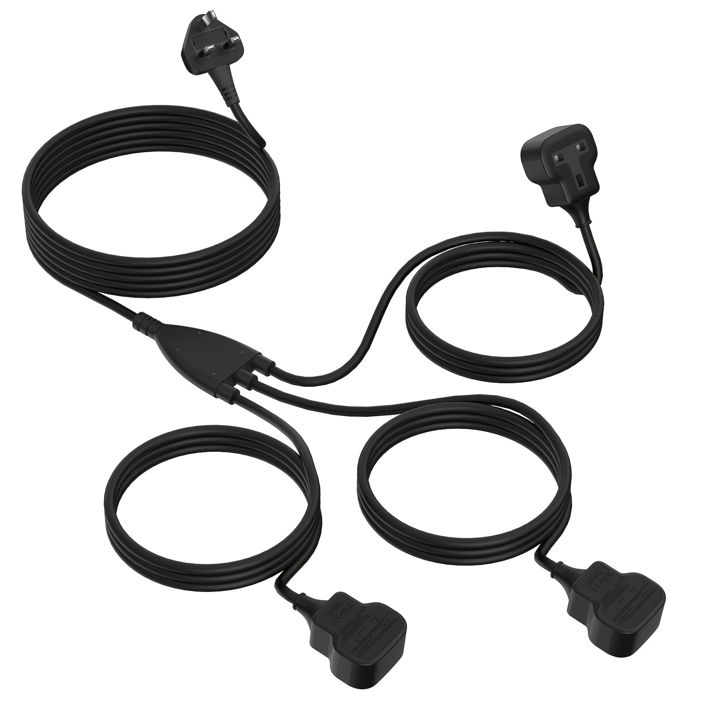 3 Way Power Cord Splitter Cable, 3 Prong 1 To 3 Extension Cord