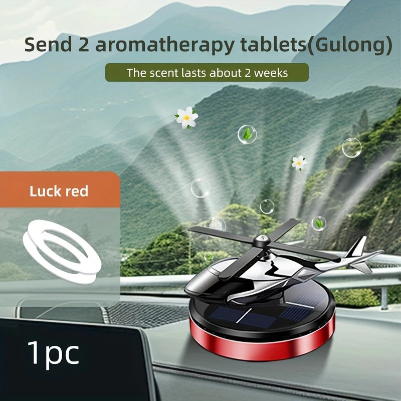 Solar-Powered 360° Rotating Car Aromatherapy Diffuser