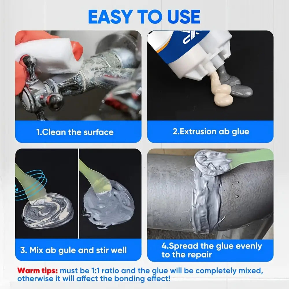 6pcs Metal Glue Professional Grade Metal to Metal Glue Bonding Repair