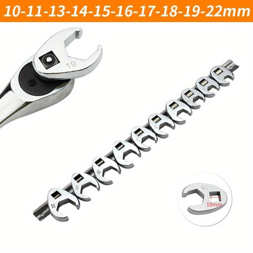3/ 8 Inch Drive Crowfoot Wrench Set