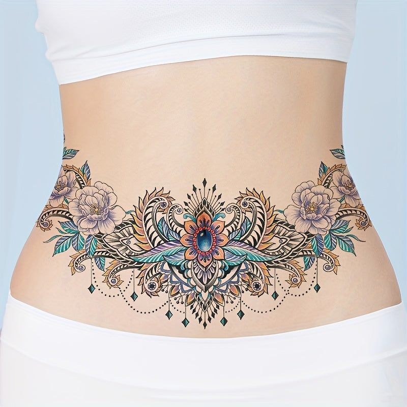 Elegant High-End Colorful Tattoo Stickers