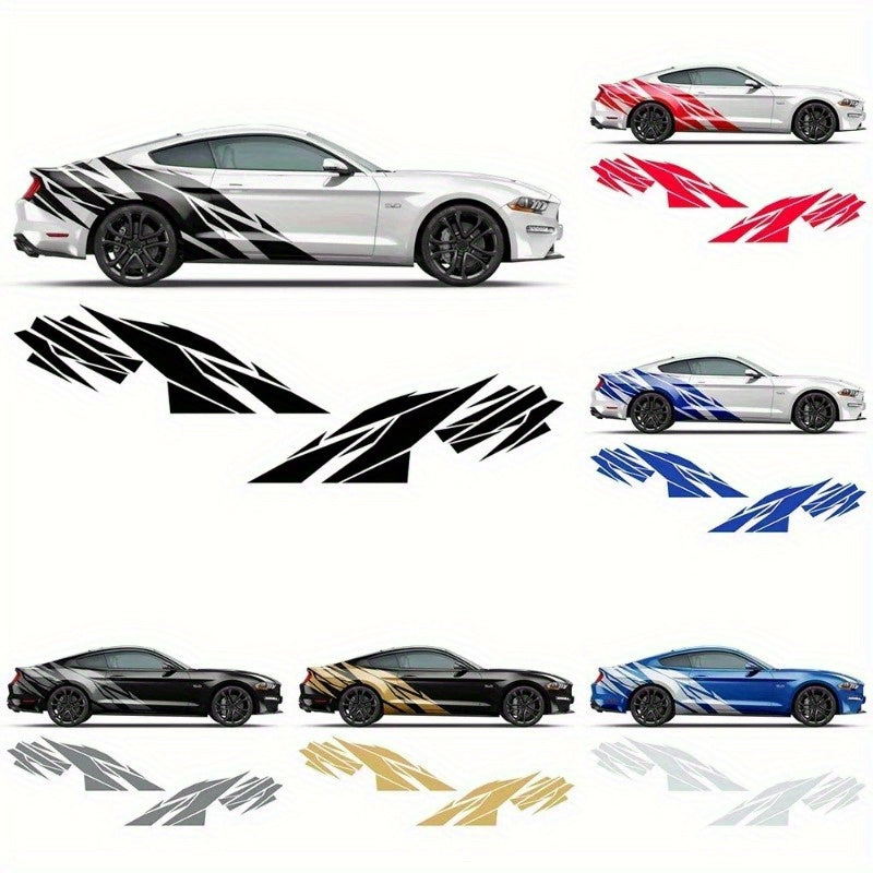 Vinyl Racing Stripes - Long, Bold Side Decals for Sports Cars