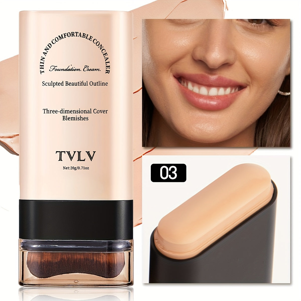 Two In One Concealer Foundation Make-up Stick