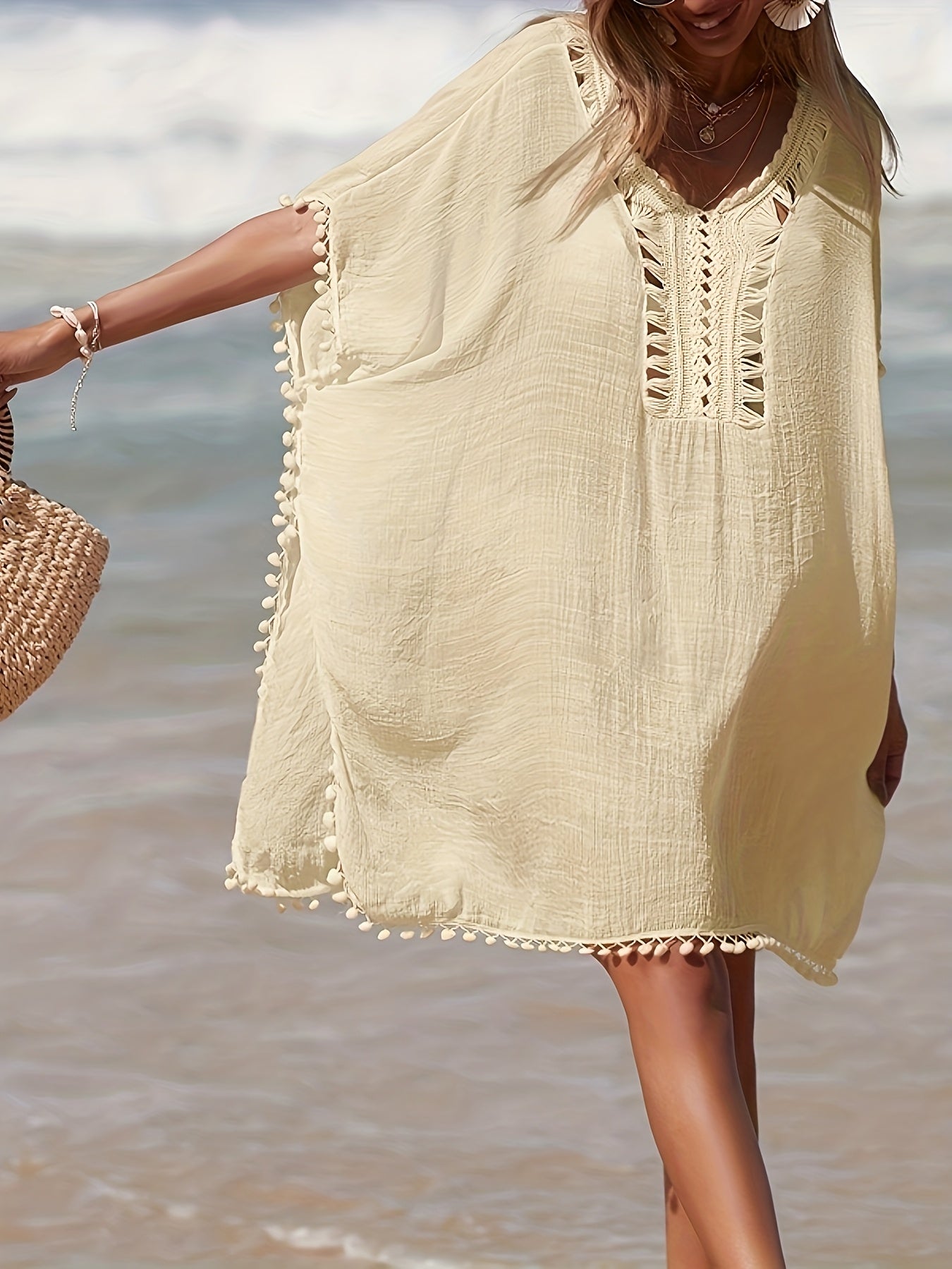 Sunscreen Medium Long Sexy Beach Smock