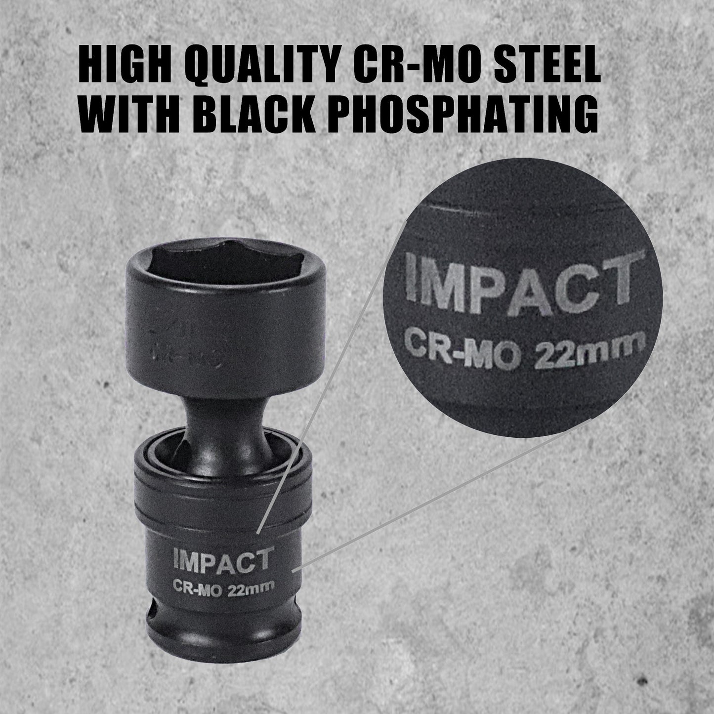 15pcs 3/8" Drive Impact Socket Set