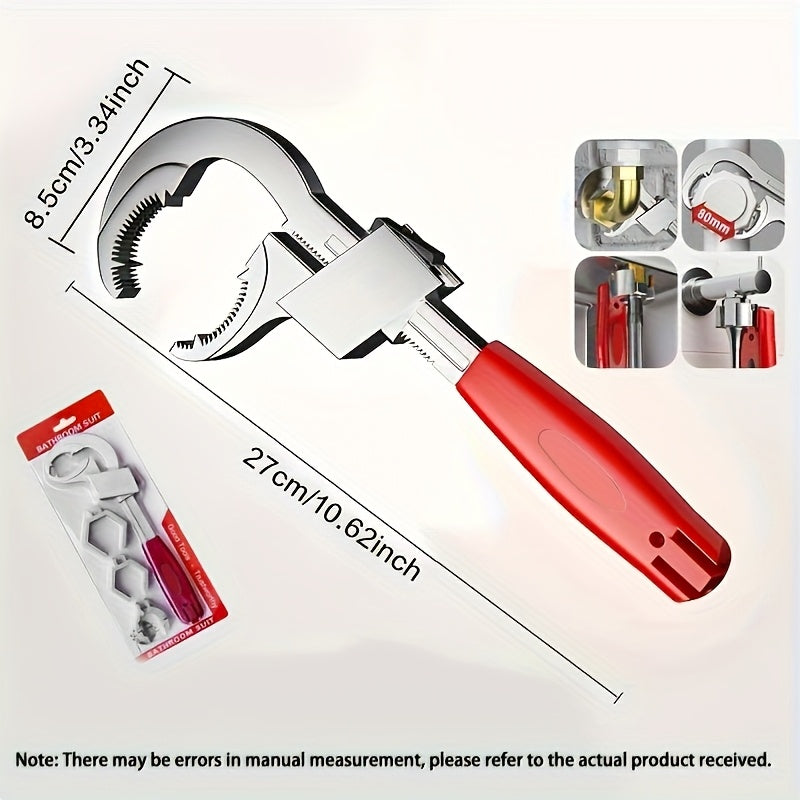 Multifunctional Bathroom Wrench Set Adjustable Pipe Wrench
